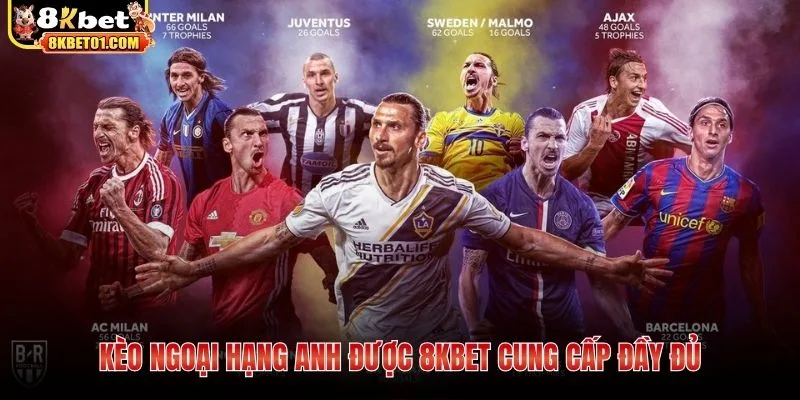 Kèo ngoại hạng anh được 8KBET cung cấp đầy đủ